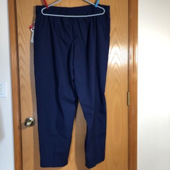 NWT Life Uniform Scrub Pants Navy Blue Elastic Waist Side Pockets 2X - Picture 4 of 8